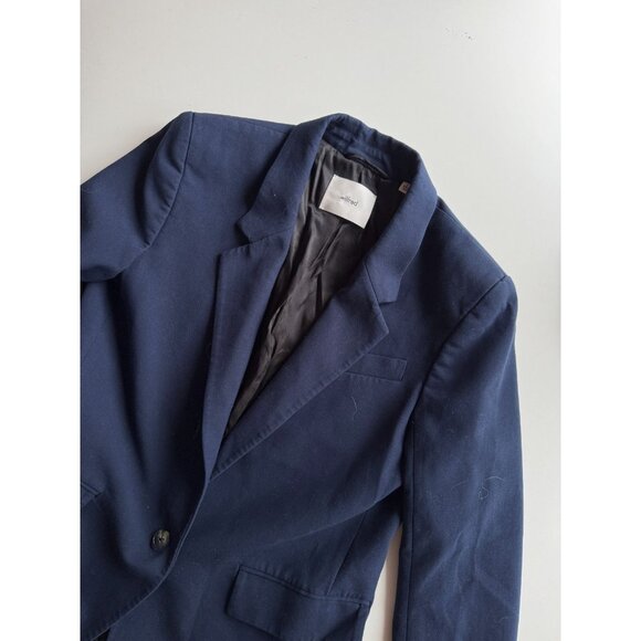 Aritzia WILFRED Generation Navy Blue (Re)Essential Oversized Blazer, Size S - Picture 6 of 15